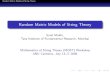 Random Matrix Models of String Theorytheory.tifr.res.in/~mukhi/Physics/mukhi-anu.pdf · Random Matrix Models of String Theory Introduction In ﬁeld theory, there is a non-perturbative
