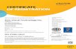 Certificate Number: Arm Cloud Technology Inc. 27001... · Treasure Data’s Data Management & Customer Data Platform products. The provisioning, monitoring, management of Arm Pelion