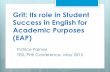 Grit: Its role in Student Success in English for Academic ... › uploads › 1 › 5 › 1 › 6 › 15162416 › grit_and...Growth Mindset, SLA & Motivation Second language motivation