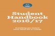 Student Handbook 2016/17 - Greenbank College · Greenbank College Student Handbook 2016-17 7 Any safety concerns should be reported to one of our named protection officers: Greenbank