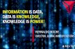 INFORMATION IS DATA, DATA IS KNOWLEDGE, KNOWLEDGE IS POWER! · INFORMATION IS DATA, DATA IS KNOWLEDGE, KNOWLEDGE IS POWER! REYNALDO ROCHE DIRECTOR, GLOBAL MRO OPERATIONS . ... Customer