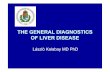 The general diagnostics of liver disease 2014 › belgyogyaszat3 › files › 2016 › 11 › ... · Liver diseases 2 Genetic liver diseases • α1-antitrypsin deficiency • Hemochromatosis