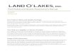 Food Safety and Quality Expectations Manual › ... · Food Safety and Quality Expectations Manual Our Product Safety and Quality Heritage Land O’Lakes, Inc., since its formation