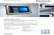 TOUGHPAD FZ-G1 - Panasonic › mobile-it-solutions... · Panasonic empfiehlt Windows 10 Pro. TOUGHPAD FZ-G1 DAS FULL RUGGEDIZED WINDOWS 10 PRO TABLET MIT 10,1" FULL-HD OUTDOOR DISPLAY