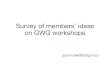 GWG workshop ideas survey - genevawritersgroup.org › resources › Documents › GWG... · flash fiction, sudden fiction, and short stories •Creative non-fiction, essays, blogs