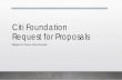 Citi Foundation Request for Proposals - foc-network.org Foundation RFP Webinar.pdf · Request for Proposals. Important Dates. Grant Timeline. LISC releases RFP. August 10, 2018. LISC