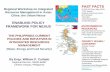 FAST FACTS Regional Workshop on Integrated · 92,335,113 Pop. (May 2010) 7,107 Islands Political Units/Local Govts 80 Provinces 140 Cities 1,494 Municipalities 42,026 Barangays ENVIRONMENTAL