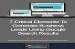 7 Critical Elements To Generate Business Leads Using ... · Hi & thank-you for taking the time to download & read our EBook - 7 Critical Elements To Generate Business Leads Using