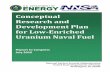 Conceptual Research and Development Plan for Low-Enriched ...fissilematerials.org › library › doe16.pdf · Conceptual Research and Development Plan for Low-Enriched Uranium Naval