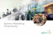 Aprimo Marketing Productivity · Aprimo Marketing Productivity empowers marketers to get content, campaigns, and experiences to market faster than ... associated metadata within a