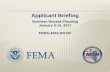 Applicant Briefing - Nevada › uploadedFiles › demnvgov › content... · Applicant Briefing Northern Nevada Flooding January 5-14, 2017 FEMA-4303-DR-NV . AGENCY MISSION ... NDEM’s