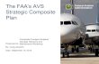 The FAA’s AVS Federal Aviation Strategic Composite Plan...•The FAA created an AVS Strategic Composite Plan (August 2013) that identifies three focus areas –Continued Operational