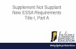 Supplement Not Supplant New ESSA Requirements Title I, Part A › ... › titlei › 8919-methodology-webinar-update… · Supplement Not Supplant Guidance Under ESSA •ESEA Section