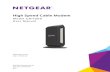 High Speed Cable Modem - Midco · The NETGEAR High Speed Cable Modem provides a connection to high-speed cable Internet with speeds up to 1 Gbps. 1. The cable modem is certified by