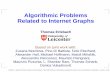 Algorithmic Problems Related to Internet Graphs · ToR-Problem Given: undirected graph G, set P of paths in G. Solution: classiﬁcation of edges of G into customer- provider and