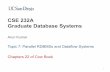 CSE 232A Graduate Database Systems - Computer Sciencecseweb.ucsd.edu › classes › fa19 › cse232-a › slides › Topic... · Processing (SMP) Massively Parallel Processing (MPP)