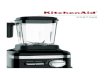 Owner's Manual · 2020-04-15 · Frozen desserts Soups Sauces Doughs Butters CLEANING Quick pulses of power and high speeds work to clean the blender jar by filling 1/3 of the jar