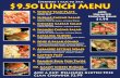 value lunch menu - Fisherman's Market & Grill · ADD: U F D $1.99 $9.50 LUNCH MENU Add a Cup: Delicious Gluten-Free Clam Chowder $2.99 1. Shrimp Taco Plate 2. Shrimp Caesar Salad