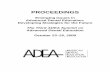 Emerging Issues in Advanced Dental Education: Developing … · Advanced Dental Education: Developing Strategies for the Future The Third ADEA Summit on ... Identify effective methods