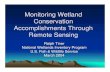 Monitoring Wetland Protection and Restoration Through Remote Sensing · 2013-02-26 · Accomplishments Through Remote Sensing Ralph Tiner National Wetlands Inventory Program U.S.
