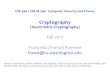 Cryptography - University of Washington Flavors of Cryptography â€¢Symmetric cryptography â€“Both communicating