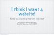 I think I want a website! - ashmug.com · Web Hosting Service - a company that provides space on their server to host your website. Bluehost - AshMUGs host () Most provide email,