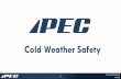 Cold Weather Safety - PEC · Cold weather threats can lead to the loss of fingers or toes , permanent kidney, pancreas and liver injury and death. A. True B. False. 3. Cold weather