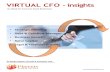 VIRTUAL CFO -insightsA Virtual CFO is an early warning system to detect risk and proactively address it. 6. AFFORDABLE. Unless you’re a major company with ample funds, most companies