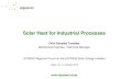 Solar Heat for Industrial Processes · Solar Heat for Industrial Processes ... design of constructive solutions, energetic performance certification, ... Cork industry PROCESSES AT