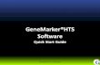 GeneMarker®HTS Software - SoftGenetics › PDF › GMHTS_QuickStart... · • Allele forward % / Total forward % • Total forward % / Allele forward % • Allele reverse % / Total