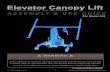 Elevator Canopy Lift · Elevator Canopy Lift Covered by one or more of the following patents: 5,586,619 7,556,464 Other patents pending. 2 Warning Read and follow these warnings and