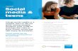 Tipsheet: Social media & teens - Bupa€¦ · Social media & teens Using social media is a regular part of life for most young people. Support your child to manage the risks in their
