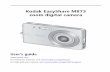 Kodak EasyShare M873 zoom digital camera€¦ · Setting up your camera Turning on the camera 1 Slide the Mode switch to Auto . 2 Press the On/Off button. Setting the language and