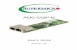 AOC-CGP-i2 - Supermicro · AOC-CGP-i2 add-on card. About this Add-on Card MicroLP adapters, the latest innovation from Supermicro, are designed to fit in the smallest spaces of dense