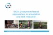 IUCN Ecosystem based approaches to adaptation …...Ecosystem based adaption • BD & ES as part of overarching adaptation strategy Aiming at maintain, rebuild and increase the resilience
