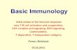 Basic Immunology - Pécsi Tudományegyetemimmbio.aok.pte.hu/hu/oktatas_new/eloadasok_2011/... · T-dependent, T-independent antigens Ferenc Boldizsár 03.22.2012. Adaptive immune