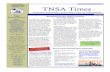 TENNESSEE STORMWATER ASSOCIATION TNSA Times · high profile Stormwater issues, such as Stormwater Utility fees payment by federal agencies, Waters Of The U.S. issues, and the proposed
