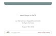 Next Steps in RCP - Eclipse › ... › webinars › 090819_RCP_Webinar.pdf · » Webinar “First Steps in RCP” (February 19, 2009) » RCP Architecture and Bundles » What is a