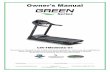 Owner's Manualfitnesssuperstore.info › pdfs › Green Series 6000-G1... · Wait until the treadmill has stopped completely before trying to leave the treadmill. In case you feel
