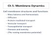 Ch 5: Membrane Dynamics - Las Positas Collegelpc1.clpccd.cc.ca.us/lpc/zingg/physio1/p1_lects/P1CH5_s_FS09.pdf · Ch 5: Membrane Dynamics Cell membrane structures and functions –Mass