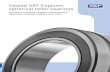 Sealed SKF Explorer spherical roller bearingsapplications . Sealed SKF Explorer spherical roller bear-ings have the same internal design as their open counterparts and have additional
