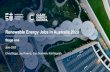 Renewable Energy Jobs in Australia 2020 · Renewable Energy Jobs in Australia | Institute for Sustainable Futures 5 01: Industry Surveys • Workforce numbers and project capacity