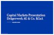 Capital Markets Presentation Drägerwerk AG & Co. KGaA · 2020-06-30 · This presentation contains forward-looking statements regarding the future development of the Dräger Group.
