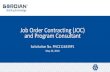 Job Order Contract (JOC) Program Consultant › Purchasing › Documents... · of Professional Engineers, Registered Architects, Certified Cost Engineers, Construction Project Managers,