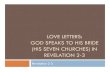 LOVE LETTERS : GOD SPEAKS TO HIS BRIDE (HIS SEVEN … › documents › 2016ChurchWorkersConfBib… · The Seven Churches of Revelation Revelation2-3 Ephesus • Revelation 2:1-7