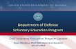 Department of Defense Voluntary Education Program · 2015-02-24 · January 2015 . 2 DoD Voluntary Education FY14 Program Review TA Program Trends ... Voluntary Education is a readiness,