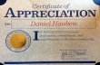 Certificate of APPRECIATION TO: : OOROUG& Daniel Hauben N ... › wp-content › uploads › 2018 › ... · Certificate of APPRECIATION TO: : OOROUG& Daniel Hauben N RECOGNITION