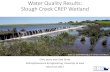 Water Quality Results: Slough Creek CREP Wetland · Iowa CREP –Conservation Reserve Enhancement Program •Goal: restore/construct wetlands to intercept tile drainage water and
