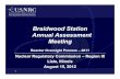 Braidwood Station Annual Assessment Mti Meeting · Braidwood Station Annual Assessment Mti 1 Meeting Reactor Oversight Process – 2011 Nuclear Regulatory Commission – Region III