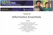 Track A Informatics Essentials€¦ · •To provide an in-depth overview of the practical knowledge and skills required for nursing informaticists. •To discuss future opportunities